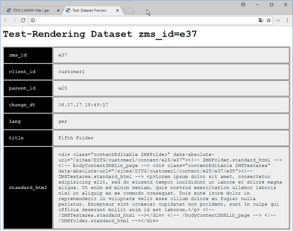 SQL-Rendering